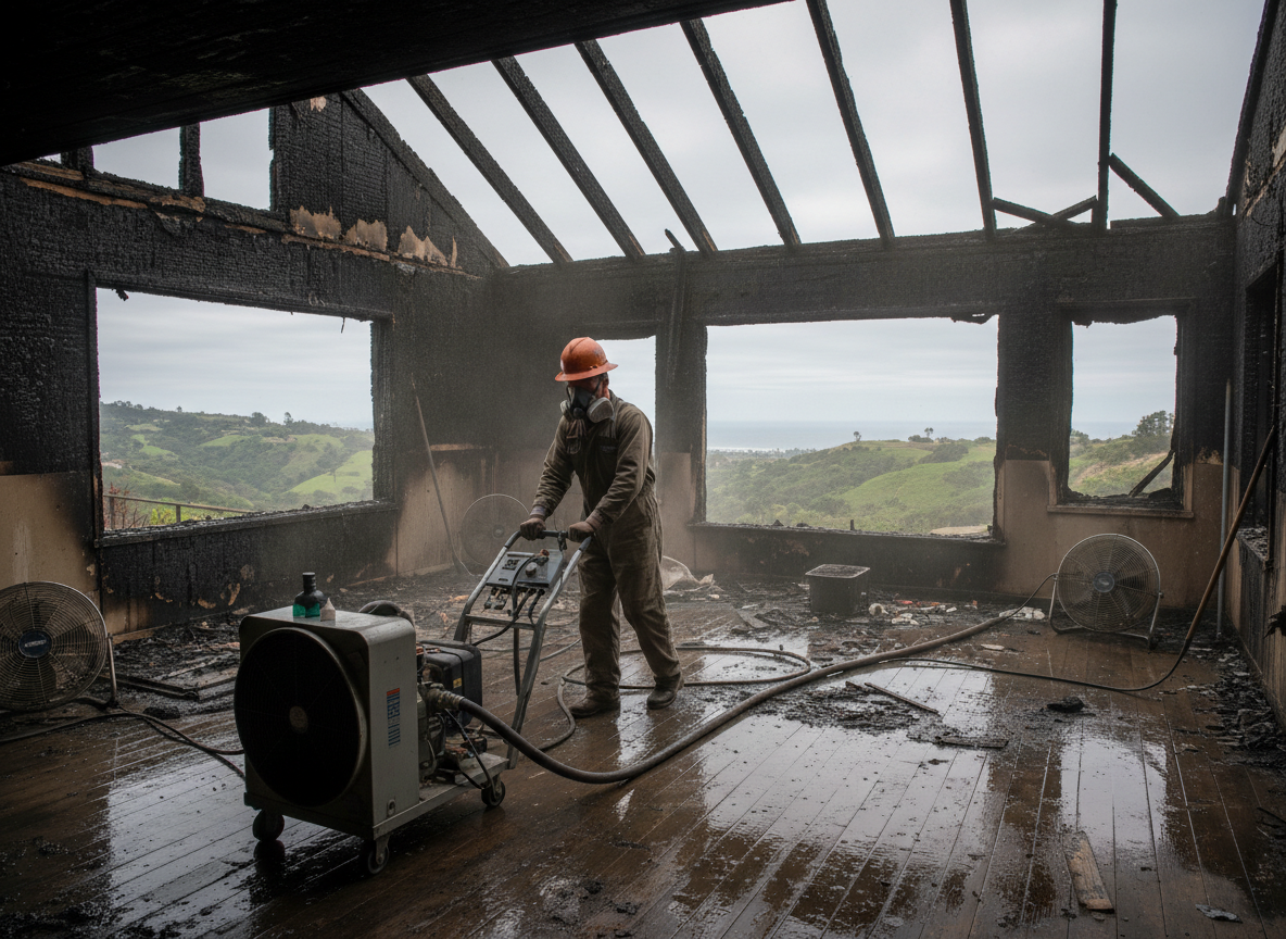 Water Damage Remediation After Fire in Rancho Palos Verdes, CA